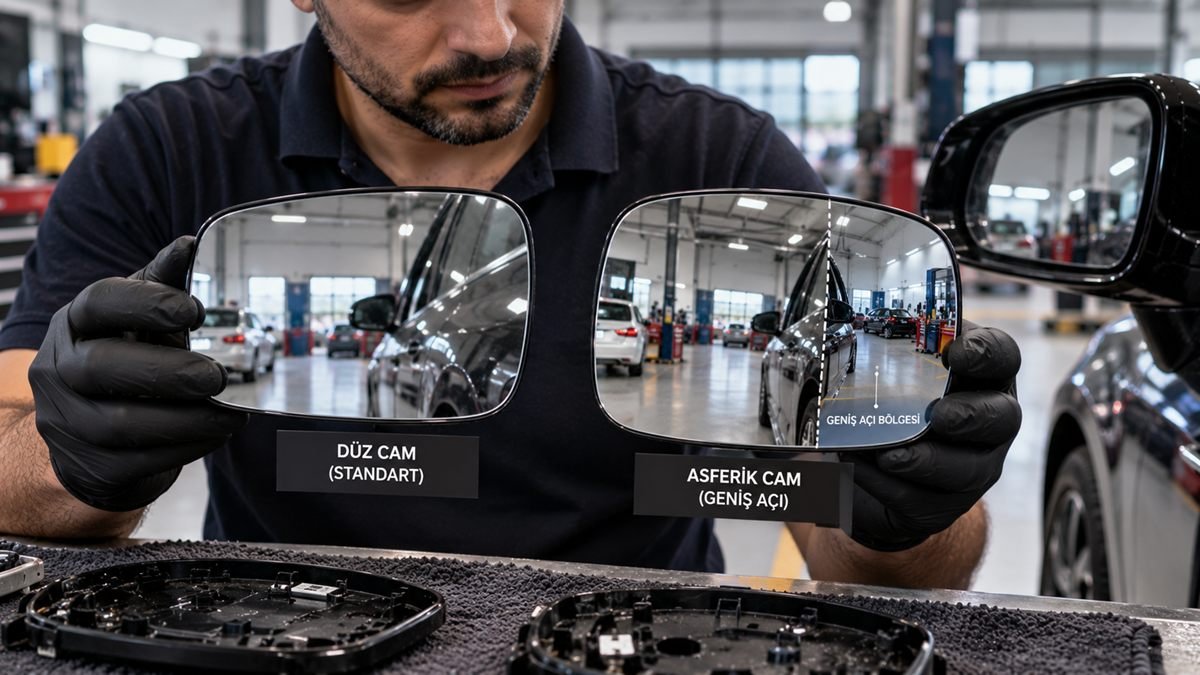 Asferik ve Konveks Ayna Camı Kesimi: Kör Noktayı Yok Eden Geniş Açılı Cam Teknolojisi