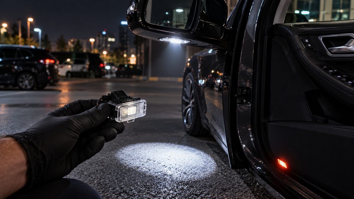 Ayna Altı Karşılama Aydınlatması (Puddle Lamp) LED Değişimi ve Tesisat Onarımı