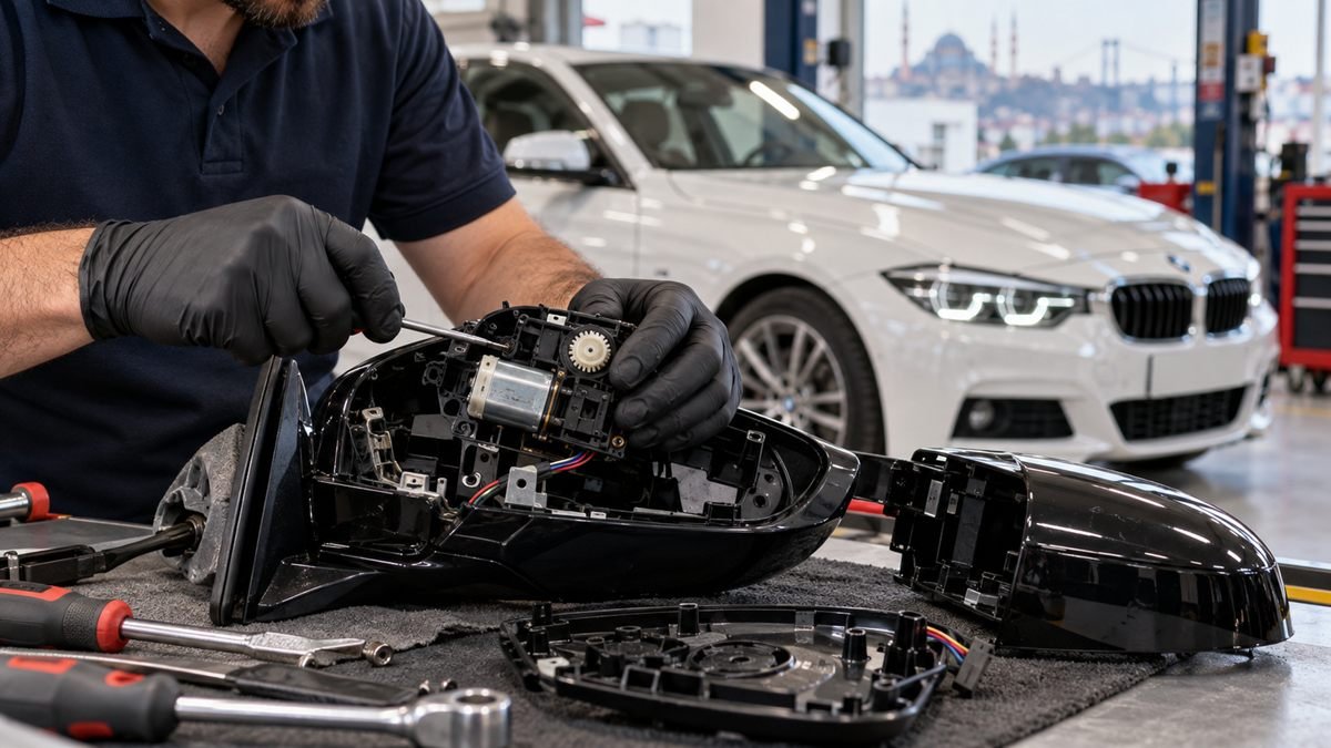 BMW F30 / G20 Katlanır Ayna Tamiri: Maslak'ta Komple Değişim Yerine Ekonomik Motor Onarımı