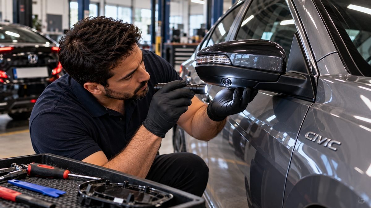 Honda Civic FC5 ve FE Katlanır Ayna Dişli ve LaneWatch Kamera Onarımı