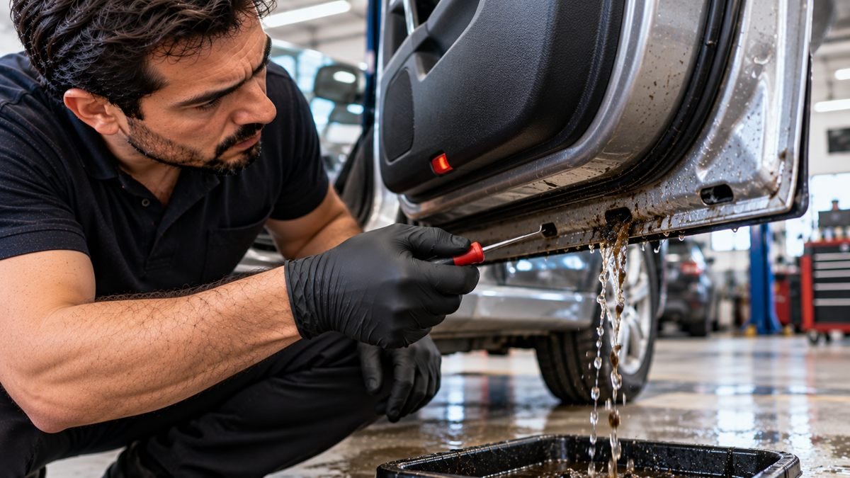 Kapı İçi Su Tahliye Deliklerinin Tıkanması: Cam Motorunun Suya Gömülüp Yanması