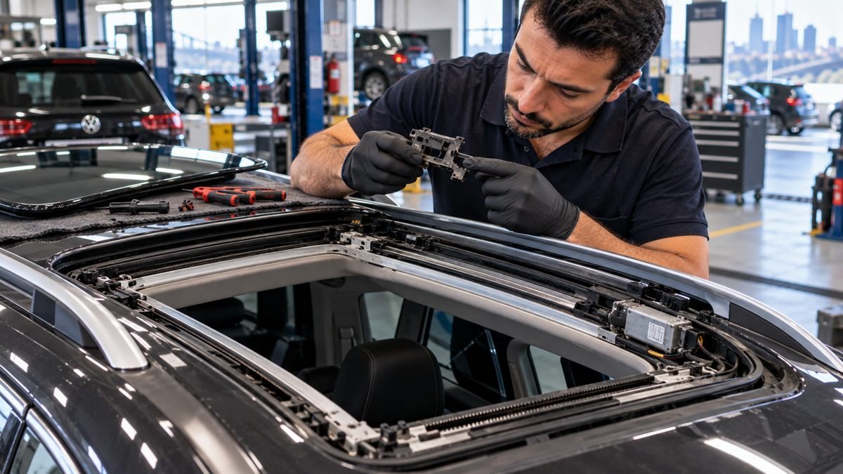 Volkswagen Passat B8 ve Tiguan Sunroof Ayak Kırılması: Tavan İnmeden Güçlendirilmiş Ayak Montajı