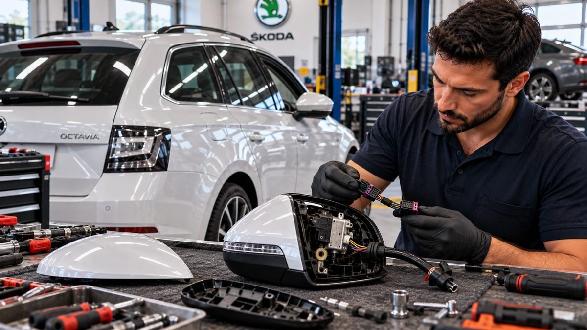 Skoda Octavia ve Superb Katlanır Ayna Çıkma Parça ve Donanım Yükseltme Rehberi