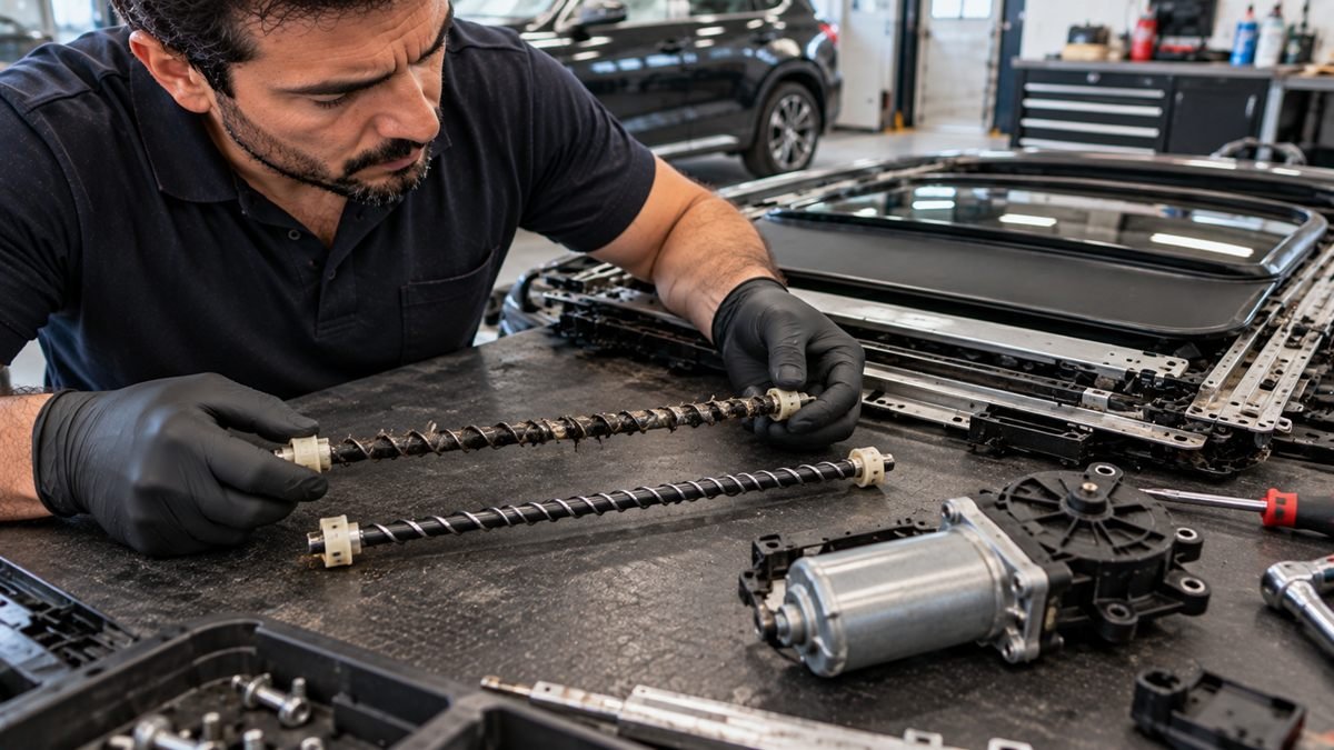 Sunroof Kızak Çelik Tellerinin Kopması ve Senkronsuz Çekiş Arızası