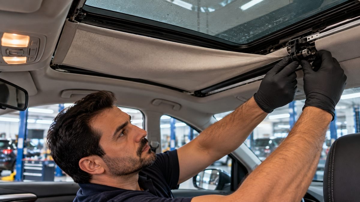 Sunroof Perdesi Sarkması ve Sarma Yay Tamiri: Kumaş Değişimi ve Mekanizma Revizyonu