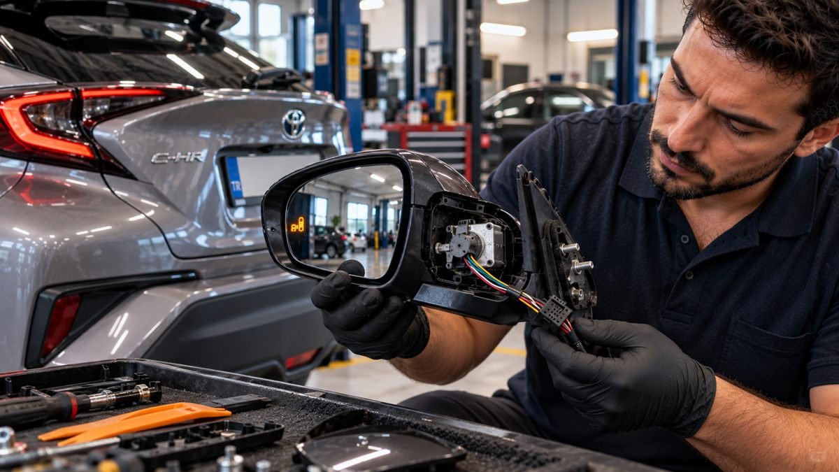 Toyota Corolla ve C-HR Çıkma Ayna: Otomatik Katlama ve BSM Radar Entegrasyonu